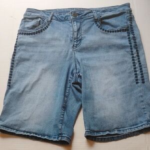 Earl Jeans-Blue Denim Women's  Shorts.Size 14